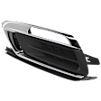 Front, Driver Side Fog Light Cover, Black