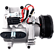 2003-2007 Isuzu Ascender - A/C Compressor, With Clutch, 6-Groove Pulley, 4.2L, 6Cyl