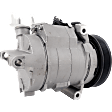 A/C Compressor, With Clutch, 6-Groove Pulley