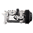 A/C Compressor, With Clutch, 6-Groove Pulley
