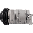 A/C Compressor, With Clutch, 6-Groove Pulley