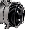 A/C Compressor, With Clutch, 6-Groove Pulley