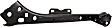 Radiator Support Upper Tie Bar, Driver Side, CAPA Certified