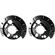 2001 GMC Sierra 1500 - Rear Brake Dust Shields, 8 Cyl 4.8L, Extended Cab Pickup, Black, Steel