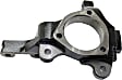 Front, Driver Side Steering Knuckle, Without Backing Plate, Without Bearing