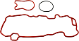Upper Intake Plenum Gasket, 6 Cyl., 4.3L Engine