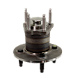 Rear, Driver or Passenger Side Wheel Hub, With Bearing, 4 Lugs, Non-ABS