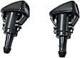 Driver and Passenger Side Windshield Washer Nozzles, Single Wide Spray