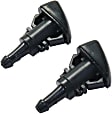Driver and Passenger Side Windshield Washer Nozzles, Single Wide Spray