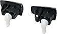 Driver and Passenger Side Windshield Washer Nozzles, For Models without Heated Washer Nozzles