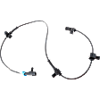 Rear, Driver or Passenger Side ABS Speed Sensor, Spindle Mounted