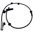Front, Driver Side ABS Speed Sensor, 2 Male Blade Terminal, 1 Female Square Connector, Bolt Mounting Type, Wheel Mounting Location	