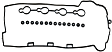 Valve Cover Gasket, 4 Cyl., 2.2L Engine, Rubber Material