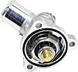 Thermostat Housing, 4 Cyl., 1.2L Engine, Blade Type, 2-prong Male Terminal