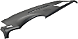 Dash Cover, Black, 1-Piece Design, Defroster Grille, with Speaker Holes