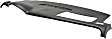 Dash Cover, Black, 1-Piece Design, Defroster Grille, with Speaker Holes