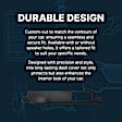 Dash Cover, Black, 1-Piece Design, Defroster Grille, with Speaker Holes
