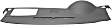 2007-2014 Chevrolet Suburban 1500 - Dash Cover, Titanium, 1-Piece Design, Defroster Grille, with Speaker Holes