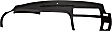 Dash Cover, Black, Molded; Overlay Over Factory Dash