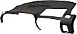 Dash Cover, Black, Molded; Overlay Over Factory Dash