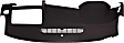 Dash Cover, Black, Molded; Overlay Over Factory Dash