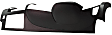 Dash Cover, Black, 2-Piece Design, Front only, This does not cover the defrost dash section