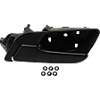 2017 GMC Terrain - Front or Rear, Driver Side Textured Black Bezel with Textured Black Lever Interior Door Handle, Without Door Lock Hole