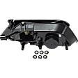 2017 GMC Terrain - Front or Rear, Driver Side Textured Black Bezel with Textured Black Lever Interior Door Handle, Without Door Lock Hole