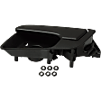 2017 GMC Terrain - Front or Rear, Driver Side Textured Black Bezel with Textured Black Lever Interior Door Handle, Without Door Lock Hole