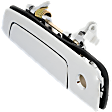 Front, Driver Side Chrome Exterior Door Handle, With Key Hole