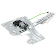 Front, Driver Side Power Window Regulator, With Motor