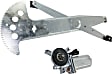 Front, Driver Side Power Window Regulator, With Motor