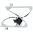7-Pin Connector Front, Driver Side Power Window Regulator, with Motor, For Models with Express Up and Down, Production Date To April 26, 2012