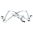Front, Driver Side Power Window Regulator, With Motor
