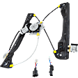 2-Pin Connector Front, Passenger Side Power Window Regulator, with Motor, For Models without Express Up and Down