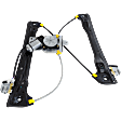 2-Pin Connector Front, Passenger Side Power Window Regulator, with Motor, For Models without Express Up and Down