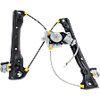 2-Pin Connector Front, Driver Side Power Window Regulator, with Motor, For Models without Express Up and Down