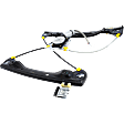 2-Pin Connector Front, Driver Side Power Window Regulator, with Motor, For Models without Express Up and Down