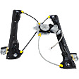 2-Pin Connector Front, Driver Side Power Window Regulator, with Motor, For Models without Express Up and Down