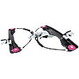Front, Passenger Side Window Regulator, Power, Base Model, 4 Cyl., 1.4L Engine, (2014, 1st Design, Without Outrigger Tabs)