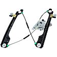 Front, Driver Side Window Regulator, Power, With Motor