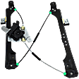 Front, Driver Side Window Regulator, Power, With Motor