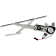Front, Driver Side Power Window Regulator, with Motor, Convertible