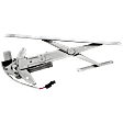 Front, Driver Side Power Window Regulator, with Motor, Convertible