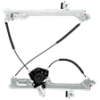 Front, Passenger Side Power Window Regulator, Power, With Motor
