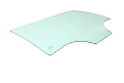 Rear, Driver Side Door Glass, Green Tint, Without Clips, Replaces NAGS No. DD12195 GTNN
