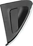 Rear, Driver Side Exterior Door Handle, Textured Black, Without Key Hole, With Chrome Insert, Without Rod