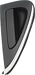 Rear, Driver Side Exterior Door Handle, Textured Black, Without Key Hole, With Chrome Insert, Without Rod