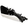 Rear, Passenger Side Chrome Lever with Black Bezel Interior Door Handle, Sedan