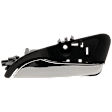Rear, Driver Side Chrome Lever with Black Bezel Interior Door Handle, Sedan